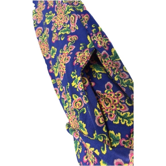 Boden Saskia Wrap Dress 14 Blue Medallion Floral Midi Ruffle Boho Cottagecore - Picture 12 of 16